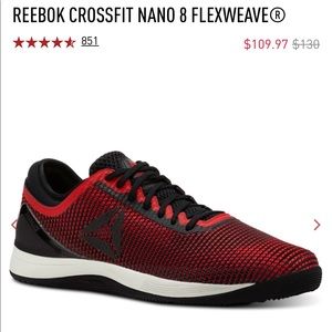 Reebok Nano 8, flexweave size 11